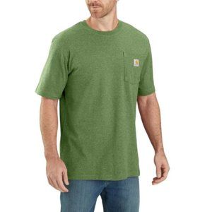 Carhartt K87 LOOSE FIT HEAVYWEIGHT SHORT-SLEEVE POCKET T-SHIRT. Green. Size M